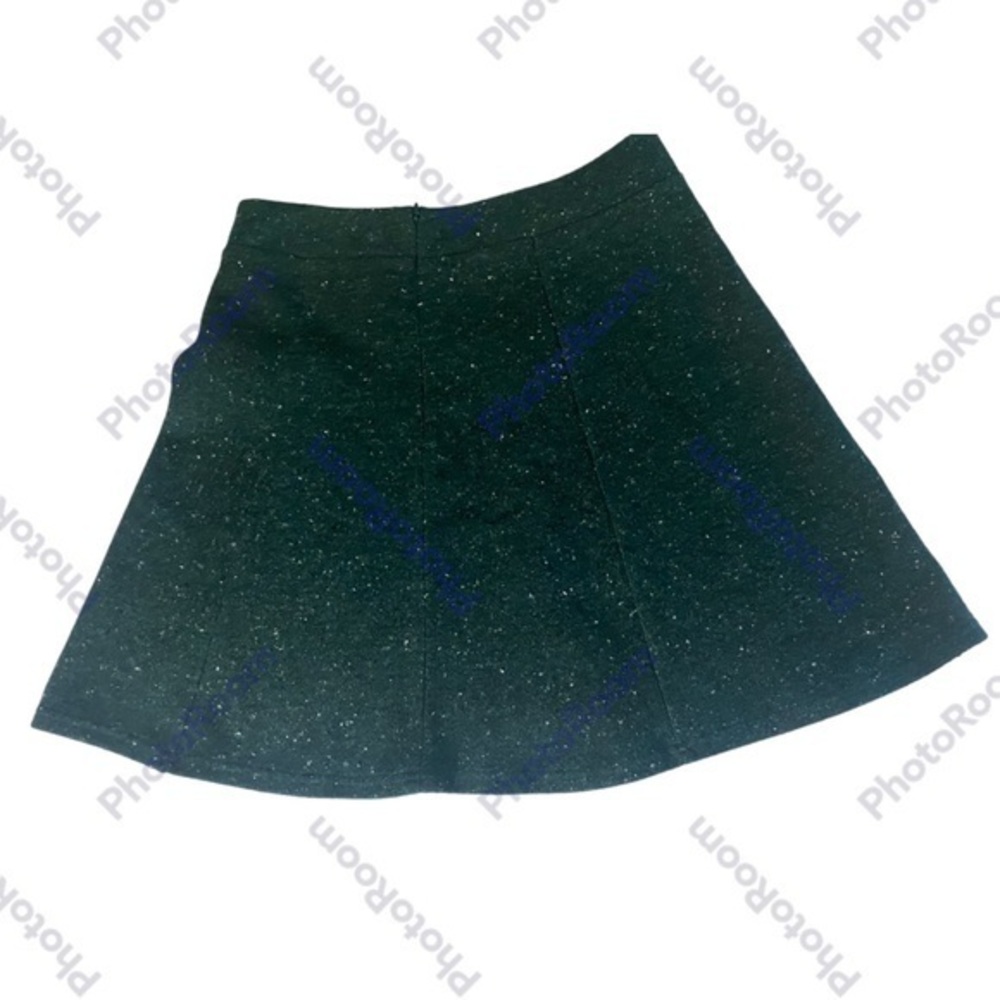 Women’s LOFT Green Speckled Flare Skirt size 4‎